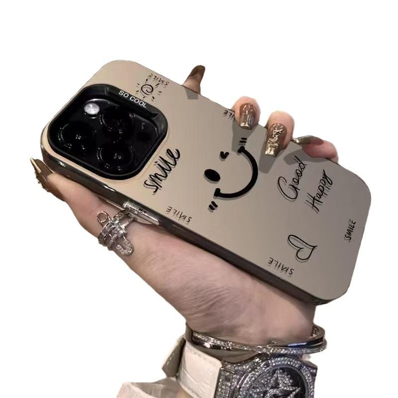 The New Fashionable Smiley Face Is Suitable for Iphone17 Mobile Phone Case Apple 15promax/14 Anti-drop 13pro16 Trend
