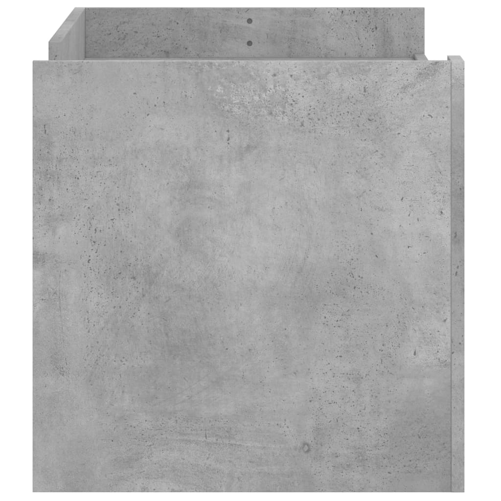  Coffee Table, Concrete Grey, 100x50x50 Cm
