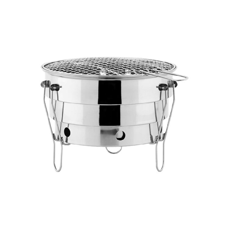 

Rustproof Camping Charcoal Grill Stainless steels Folding Barbecue Stove Folding Cooking Grill Outdoor BBQ Equipment 1