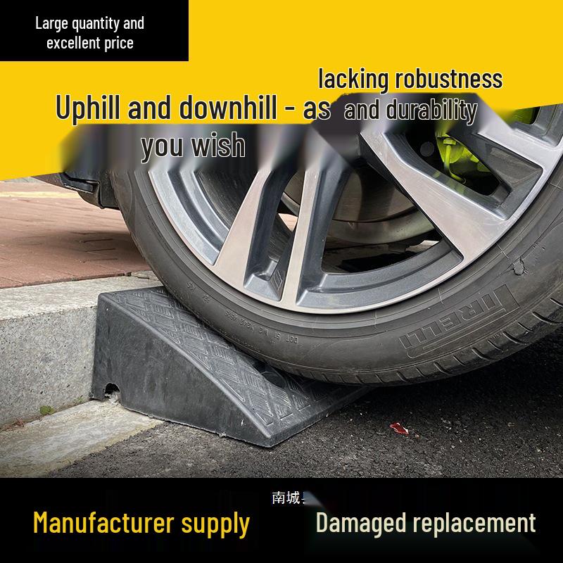1-Meter Household Rubber-Plastic Ramp Mat for Steps, Curbs & Road Edges