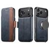 Magnetic Leather Flip Case for iPhone 17 Pro Max/Samsung S25U, Wireless Charging Compatible