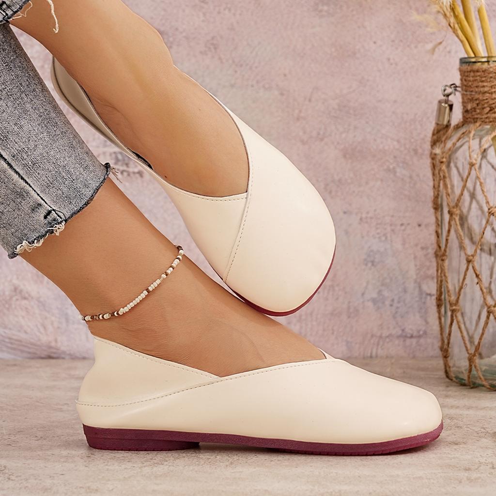 Fashion Soft Faced Round Toe Ladies Singles Shoes New Shallow Mouth Footwear Fashion Mary Jane Flat Comfortable Casual Women's Shoes