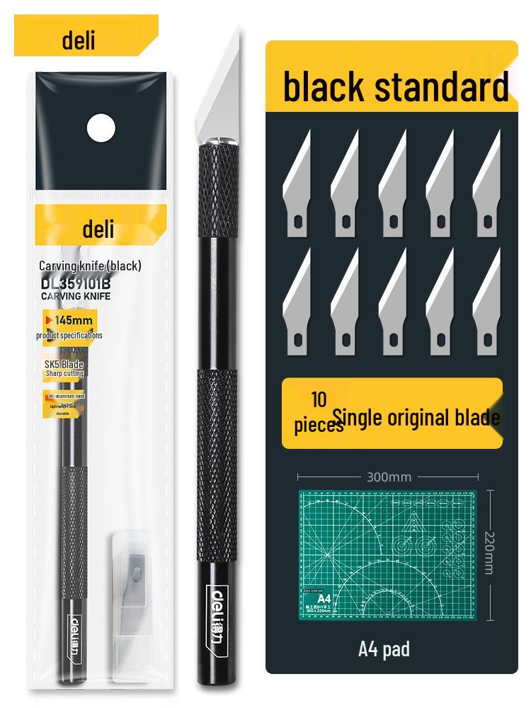 Deli Handmade Craft & Engraving Knife Set for Paper, Rubber Stamps, and Wood Carving.