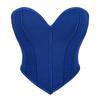 Women S Black Matte Strapless Sexy Fitted Corset Top