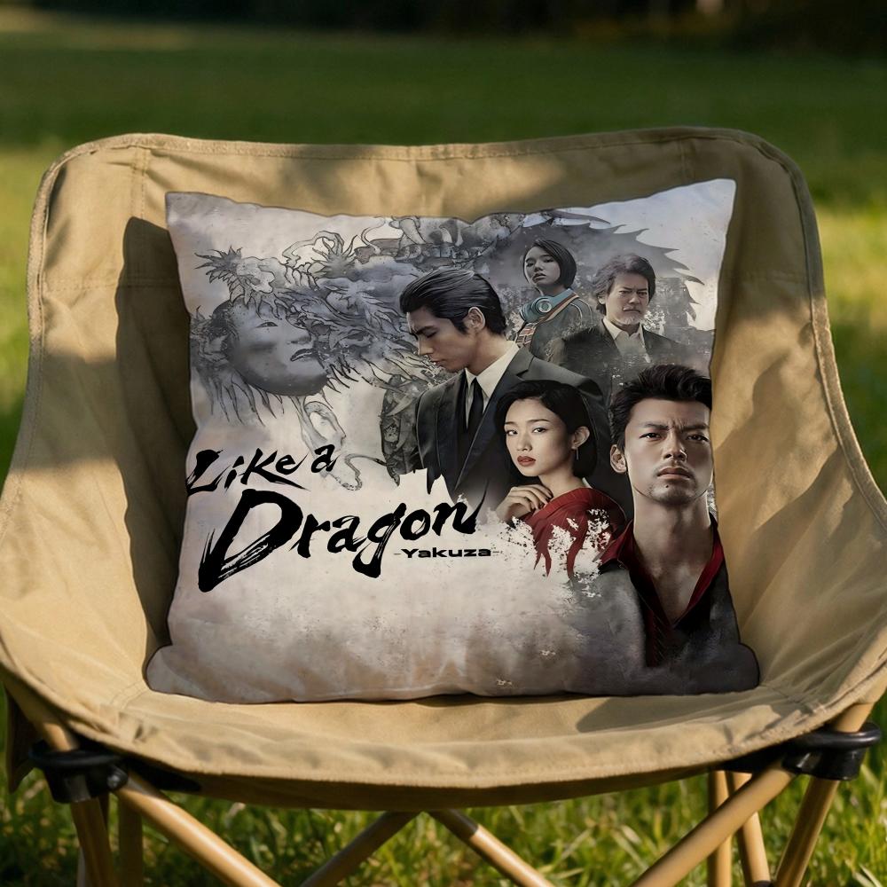 

Yakuza LLike a Dragon Cushion Cover Soft Reversible Durable Pillow Cover MultiScene Use for Home Car Daily Comfort 30x30cm