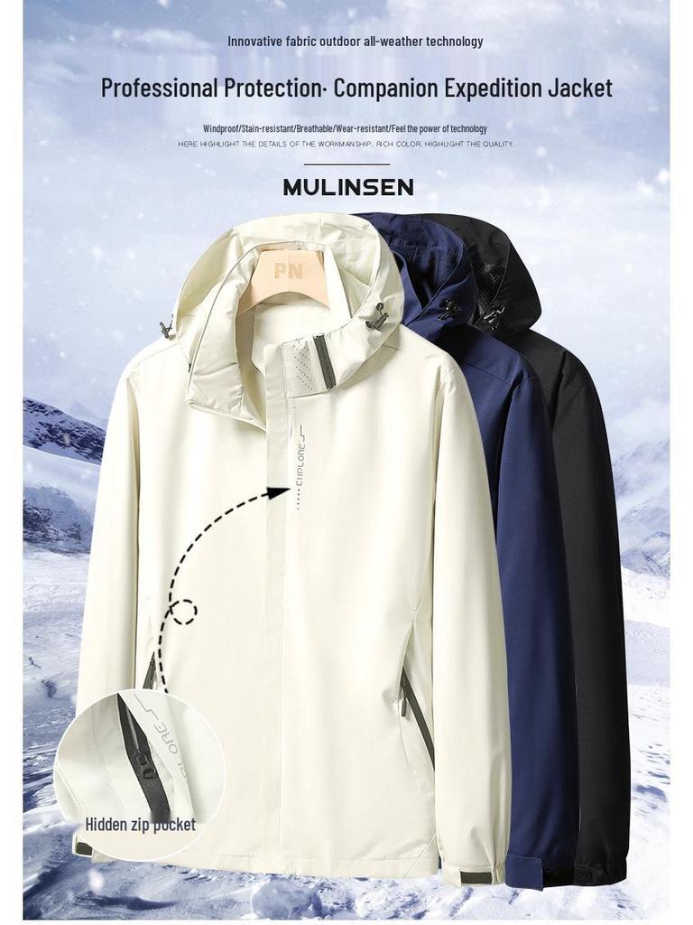 Spring & Autumn Waterproof Windproof Unisex Outdoor Jacket