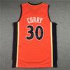 Mens Basketball Jersey Curry 30 Retro Orange Embroidered Team Sports Training Uniform Adult