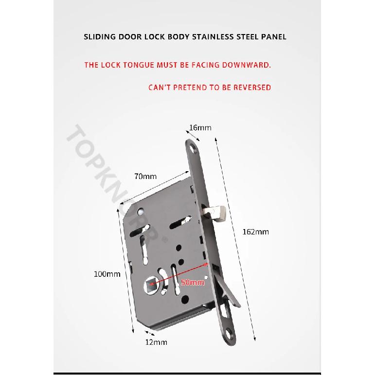 Invisible Pocket Door Lock with Double-Sided Handle Ghost Door Hook Minimalist Kitchen Sliding Door Lock for Home Security