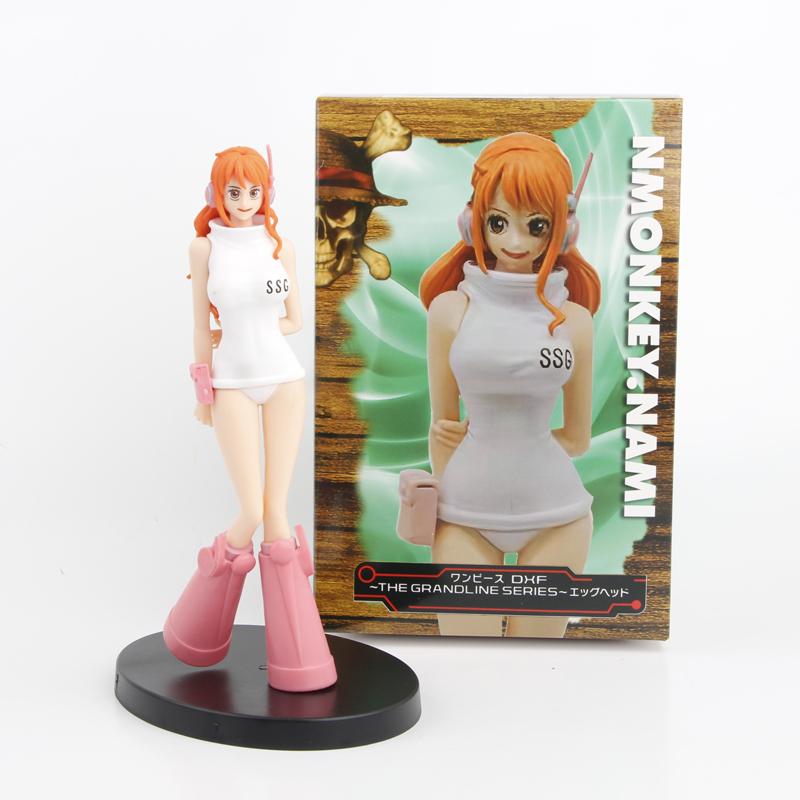 Levné Vtipálci One Piece Luffy Zoro Nami Sanji Franky Chopper Bonney Figurky PVC Model Hračky 16-18cm