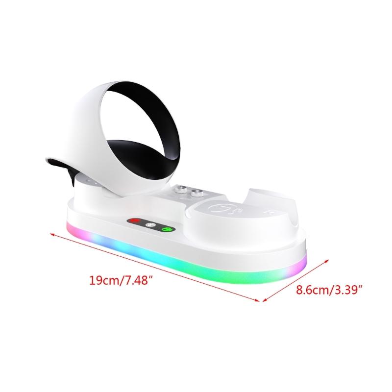 Kontroler Szybka stacja ładująca do PS VR2 Uchwyt Stojak na wyświetlacz Kontroler Stojak do przechowywania Magnetyczna podstawa ładująca