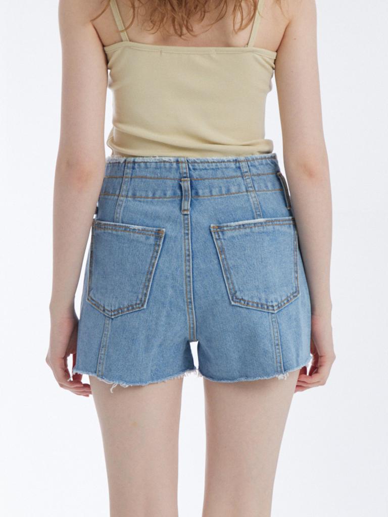 UNKNOWN PLANET Pocket Denim Shorts Blue