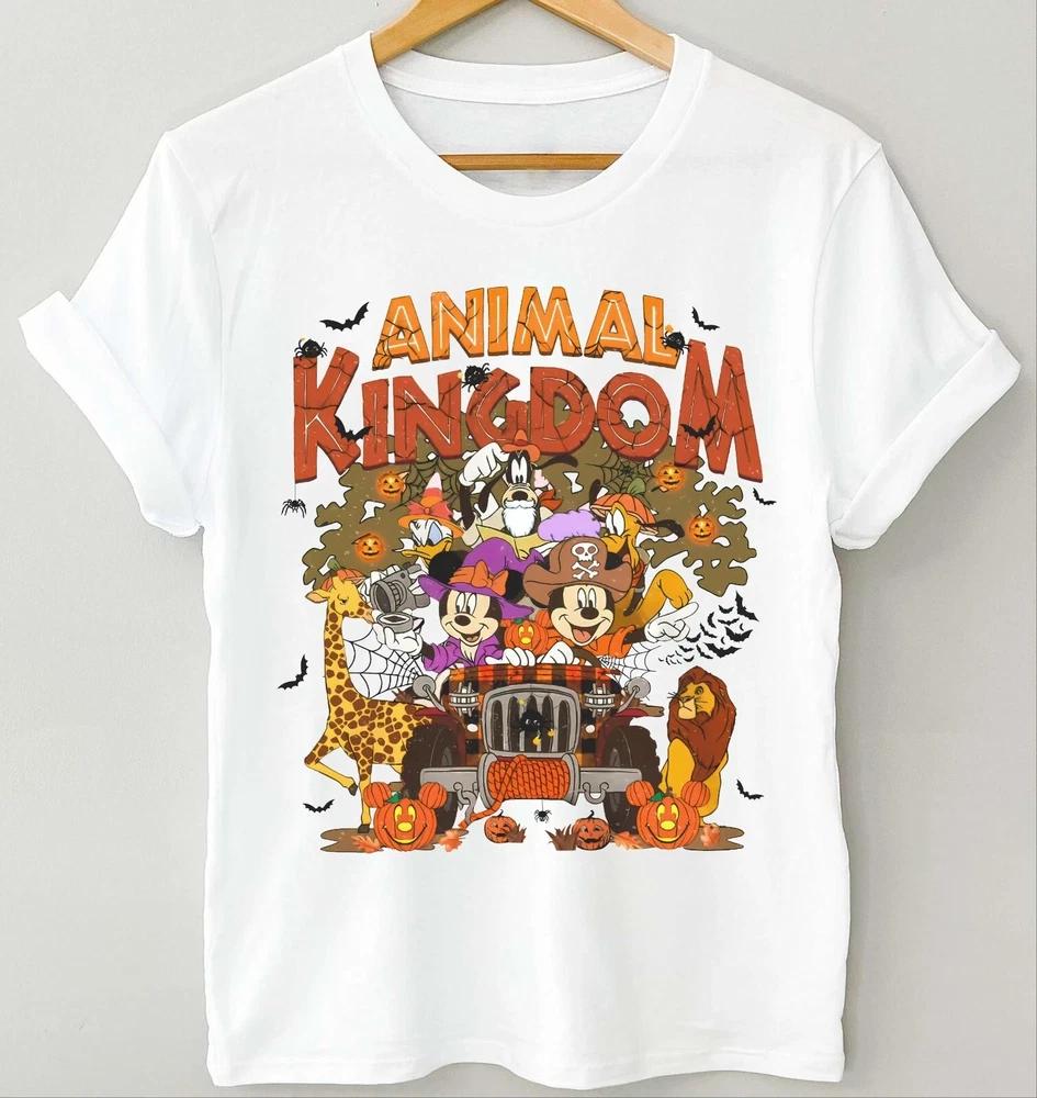 Mickey And Friends Safari Halloween White TShirt S