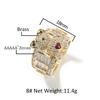 Cute Bear Diamond Ring Women's Adjustable Niche Design Ins Wind Advanced Sense Ring Index Finger Ring