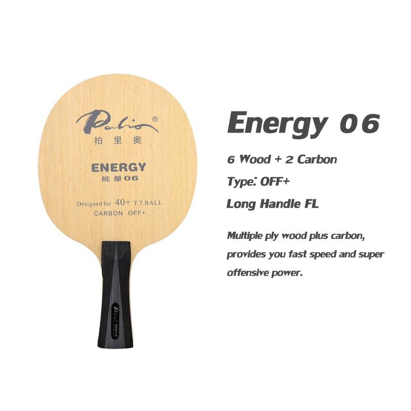 PALIO ENERGY 01 02 03 04 05 06 Table Tennis Blade Racket Wood Control Carbon Offensive Ping Pong Bat Paddle