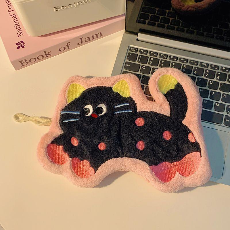 Bathroom Absorbent Hand Towel Kawaii Thickened Handkerchief Wall Hanging Hand Cloth Kitchen Hand Towel Room Decor