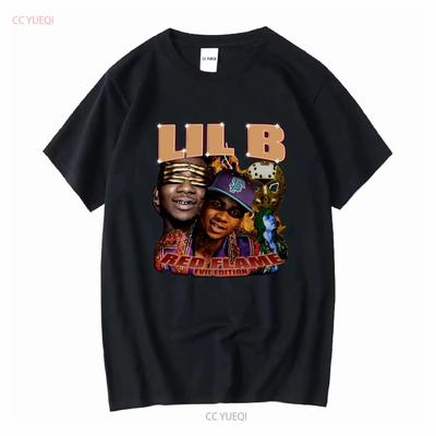 Lil B Americký rapper Klasické tričko s dlouhým nebo krátkým rukávem vintage Prané Stylové homme Pružné Univerzální Unisex Měkké