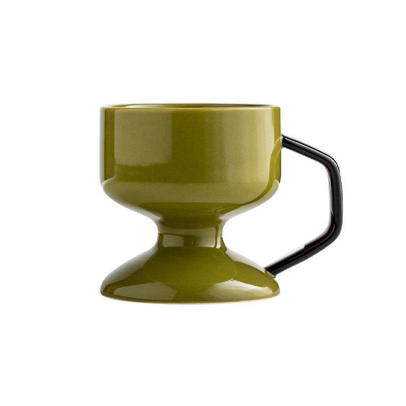 

Ceramic mug girls new design office coffee cup home drinking water breakfast cup 240ml зелёный