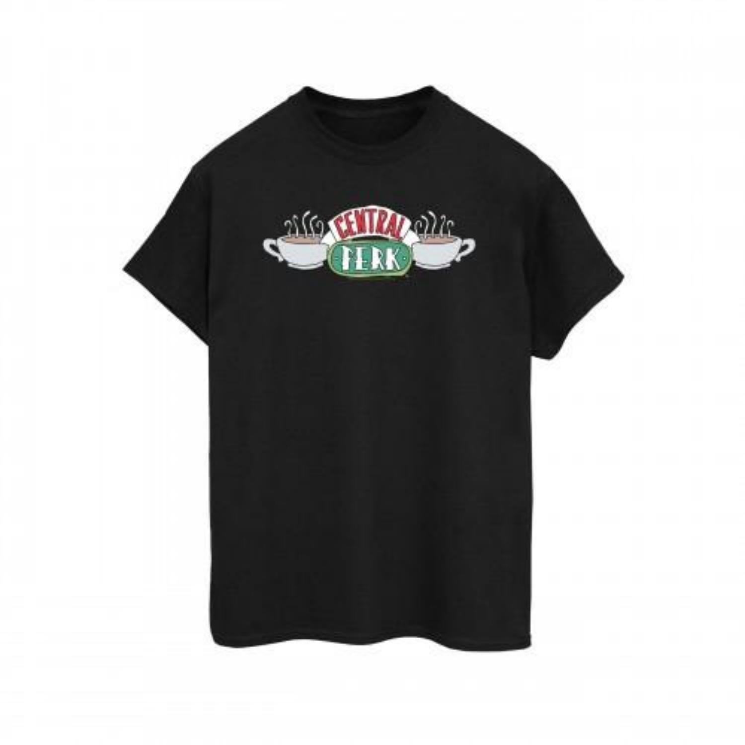 Friends Womens_Ladies Central Perk Sketch Cotton Boyfriend T-Shirt XXXXL