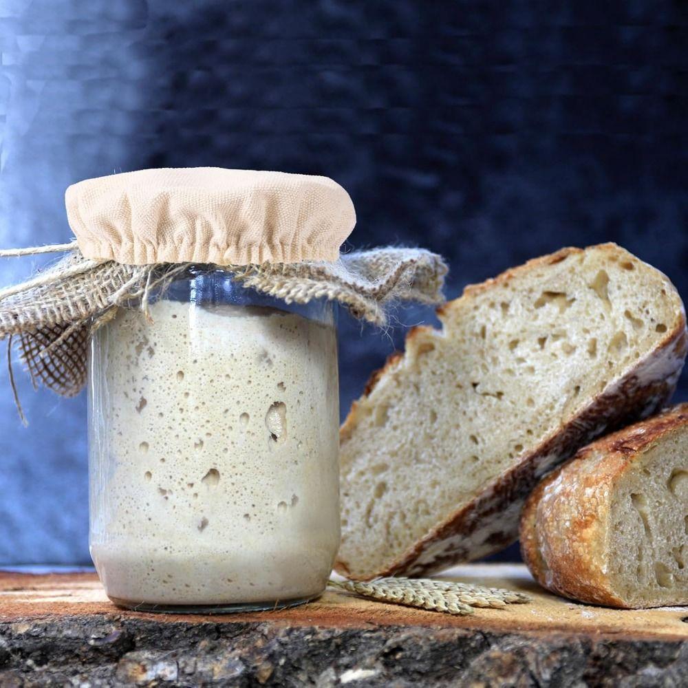 10Pcs Reusable Sourdough Starter Jar Covers Breathable Fabric Lids  Cheese Making