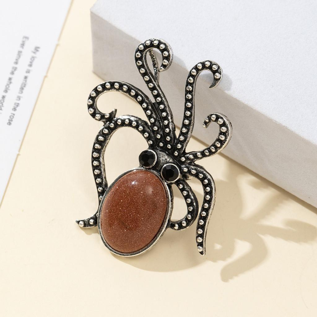 Shell Octopus Brooch Pendant For Diy Jewelry Making And Gift Crafts