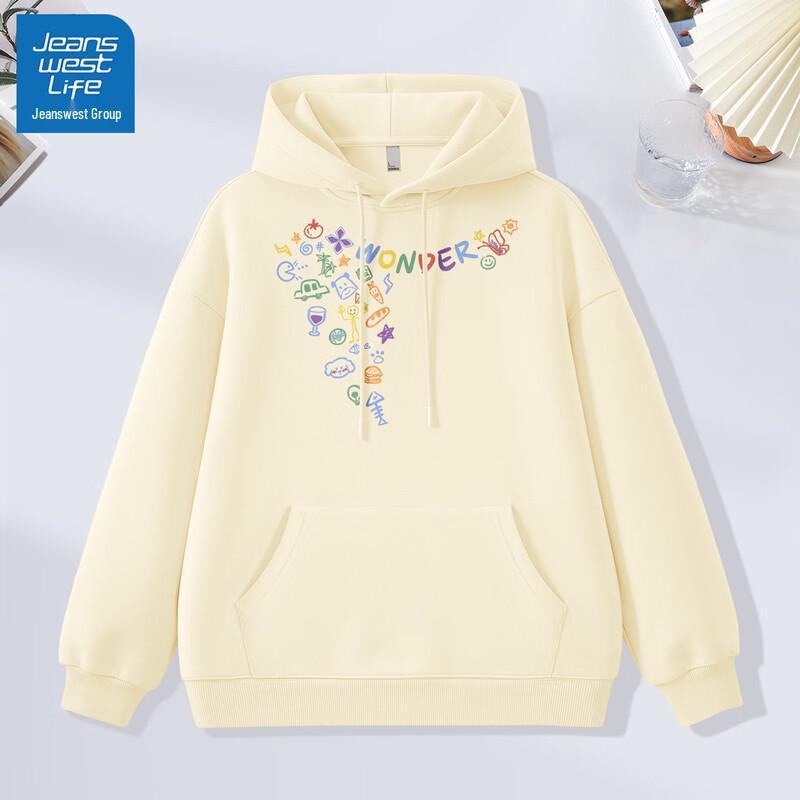 

JEANSWEST LIFE 2025 Loose Fit Hooded Pullover Sweatshirt 3XL