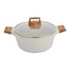 GARNEK MARMURKOWY 28cm Z POKRYWĄ BERGNER BG-30643 NATURALLY