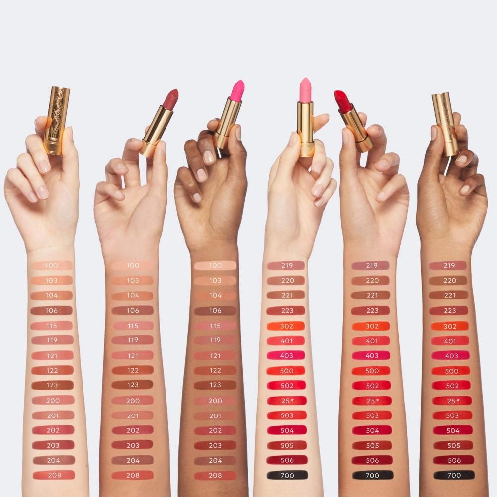 Gucci Long Lasting Satin Lipstick 0.12 Oz 221 Mina Light Pink Pink