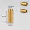 2pcs Brass Tap Extension Thread Fitting 1/2 Inch 40mm Brass Tap Extension Simple to Use for Plumbing & Heating Systems