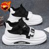 Men's Winter Season New Fleece Lined Chunky Thick Warm Snow Boots High Top Sports Platform Waterproof Bread Like Shoes
