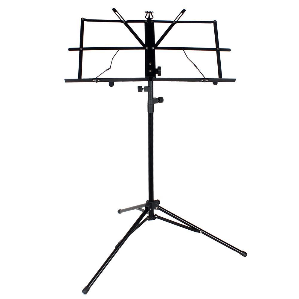 Foldable Music Sheet Tripod Stand Stainless Steel Desktop Music Stand Adjustable Holder With Bag Musical Instrument Accessories