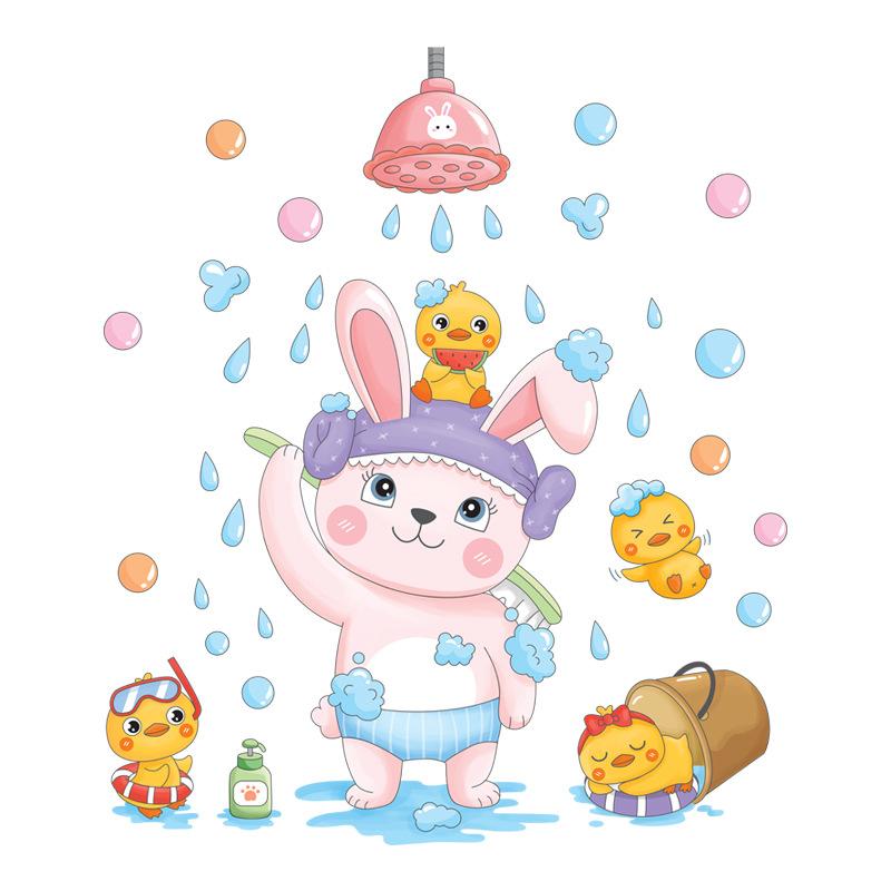 Bathroom Decoration Glass Stickers Wall Stickers XY6042