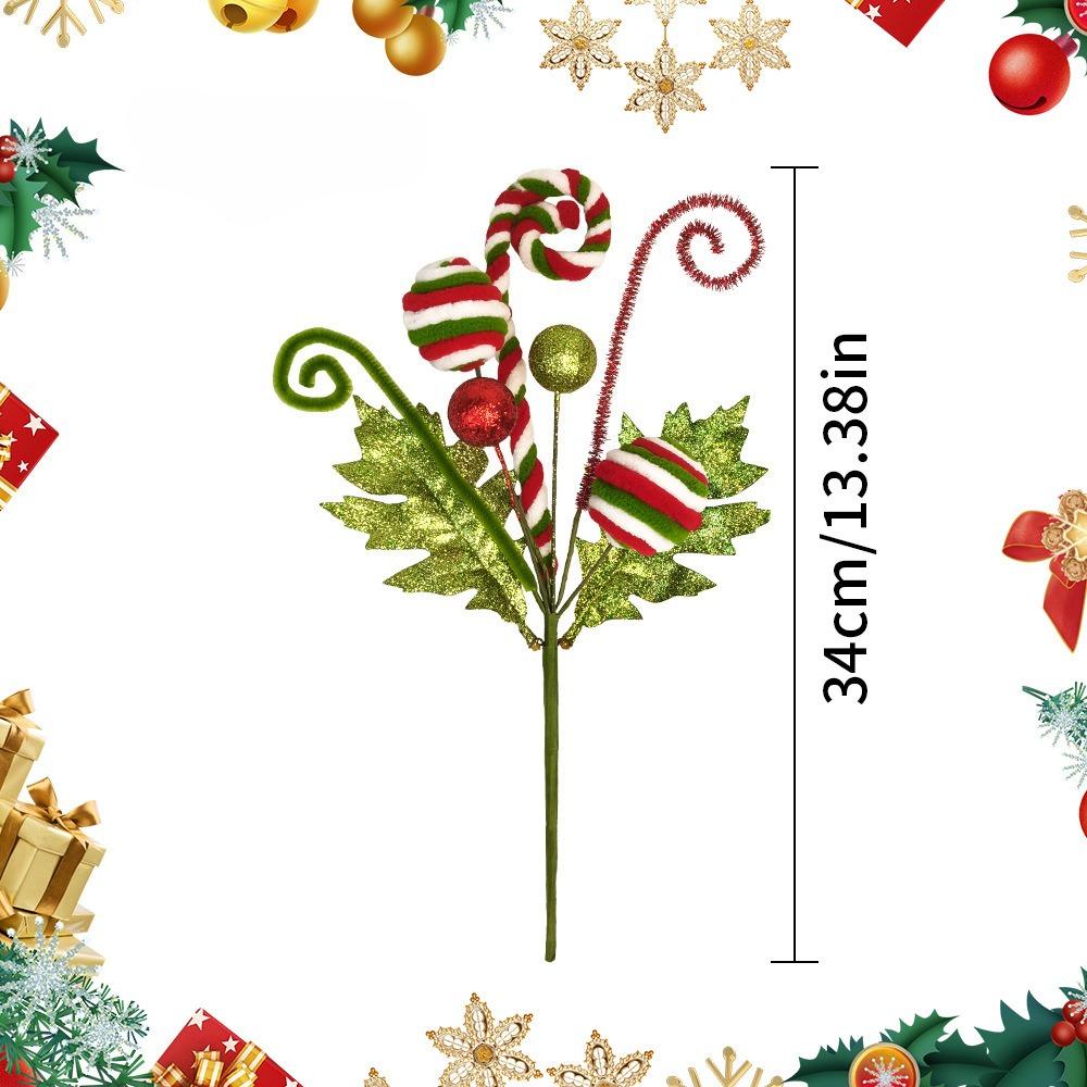 

12/1 шт. Сделай сам Рождественская елка Искусственный букет Рождественское подвесное украшение Имитация цветка Новый Декор для вечеринки Навидад 1PC