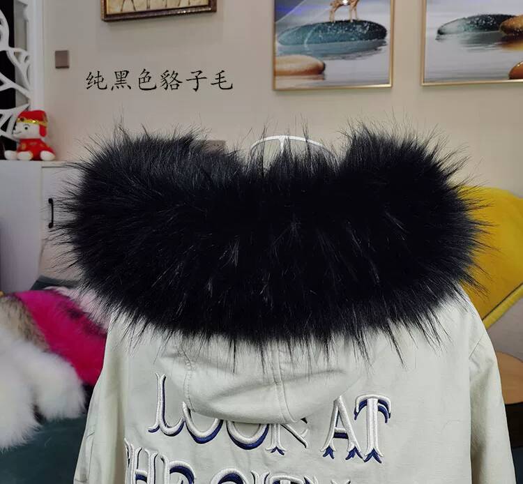 Faux Fur Collar Detachable Fluffy Plush Fake Fur Trim Coat Jacket Winter Warm Decorative Fur Collar Women Garment Accessories