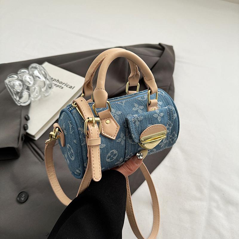 

Женская сумка новая сумка-подушка плетеная джинсовая сумочка нишевая европейская и американская тенденция ретро сумка через плечо модная сумка для девушки джинсовый синий