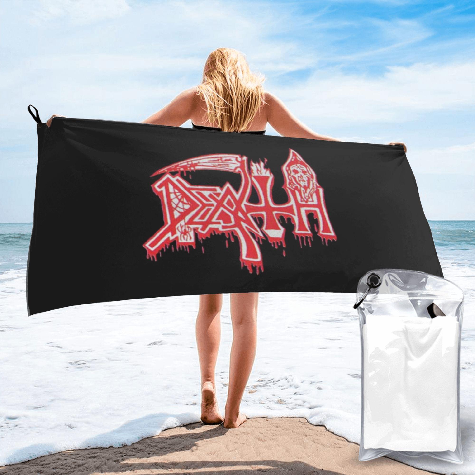 

Death Band Rock Band Metal Music Beach Towel Soft Microfiber Quick Dry Absorbent Quick Towels For Bath W30*H60(CM)