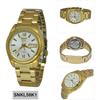 Seiko Seiko5 SNKL58K1 Mechanical Men's Watch Gold White Stainless Steel Band