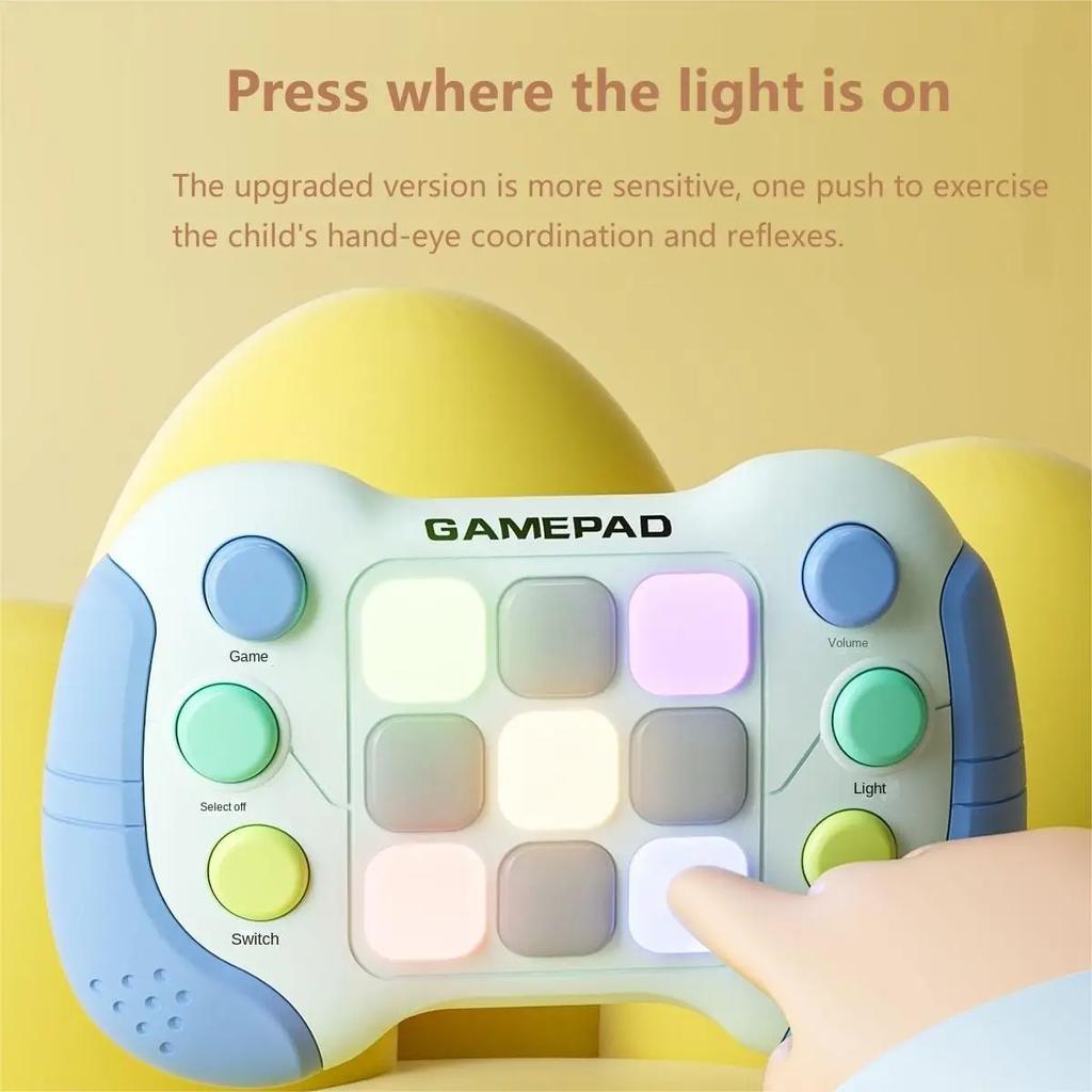 Electronic Pop Quick Push Bubbles Game Electronic Puzzle Console Toys Chases RGB Light Fun Anti Stress Relief Game Machine Toy