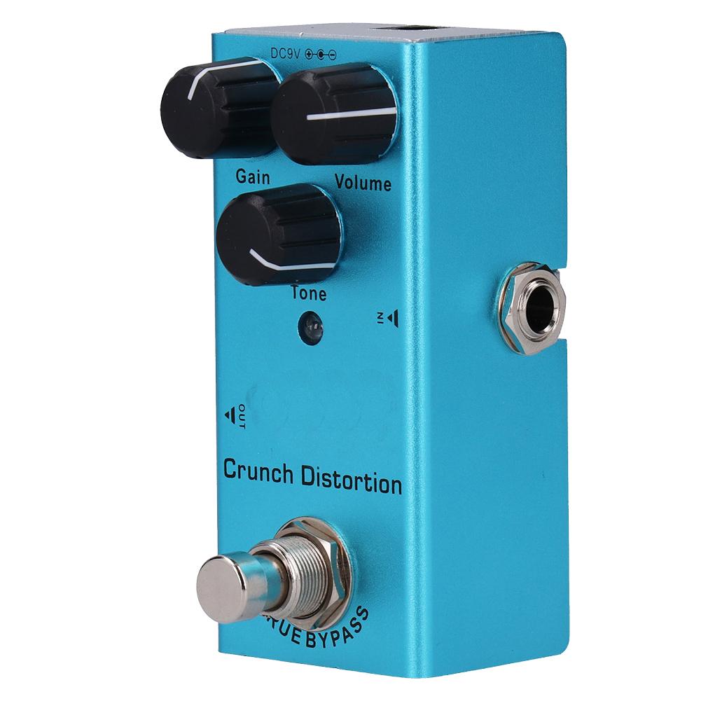 Electric Guitar Effect Pedal Crunch Distortion Mini True Bypass Aluminum Alloy DC 9V JDF‑3