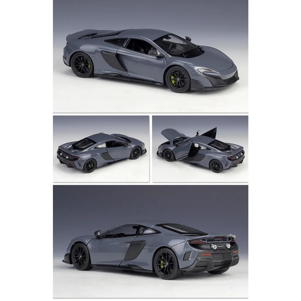 Welly 1/24 McLaren 675LT Alloy Sports Car Model Diecast Metal Racing Vehicles Car Model High Simulation Collection Kids Toy Gift