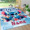 Custom Name Stitch Dreams Clouds Carpet Rug Customizable Soft Washable Anti-Slip Home Living Room Sofa Mats Personalized Rug. 0909373