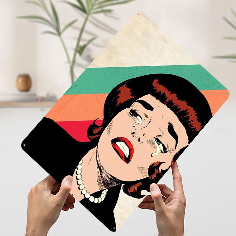 CRYING VINTAGE KETTING Gedrukte Poster Aangepaste Muurkunst Retro Vintage Metalen Blikken Borden voor Woonkamer Decoraties Huis Decor