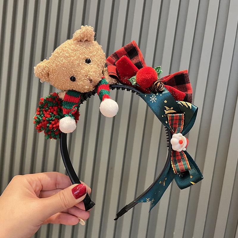 2025 Festive Bow and Hat Hair Accessories for Women and Girls: Christmas Headband & Hair Clip