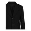 Salvatore Ferragamo Notched Lapel Wool Blazer Black