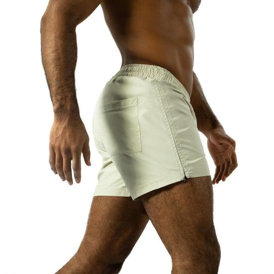 Letní pánské sportovní šortky Boční zip Rychleschnoucí Prodyšné Posilovací šortky Elastický pas Stahovací šňůrka Atletické Běžecké Fitness šortky