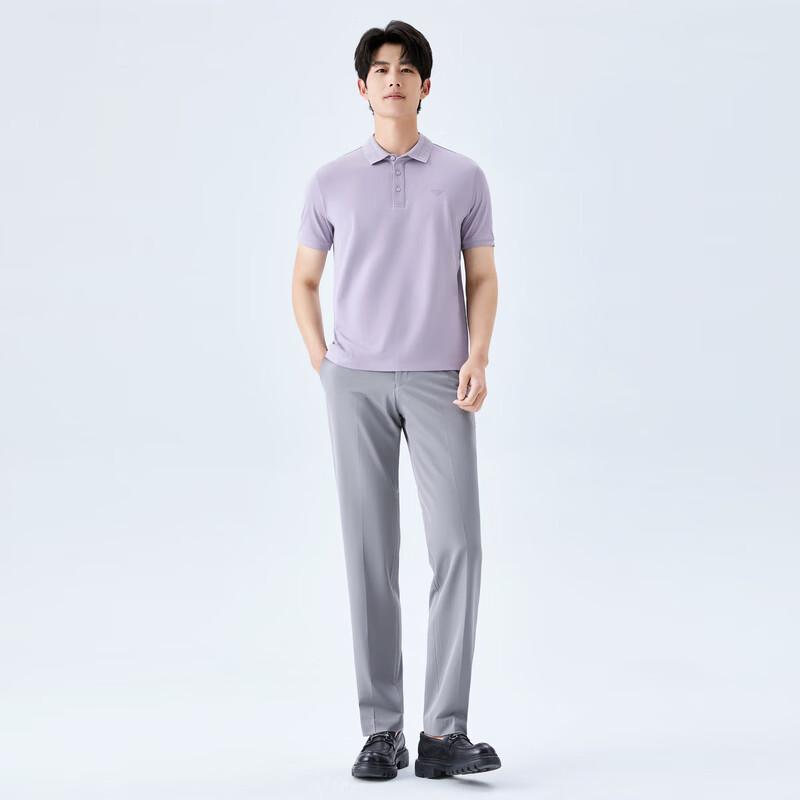 Seven Men's Short Sleeve Polo Shirt with 7A Anti-bacterial, 2A Anti-mite, Non-deforming Collar