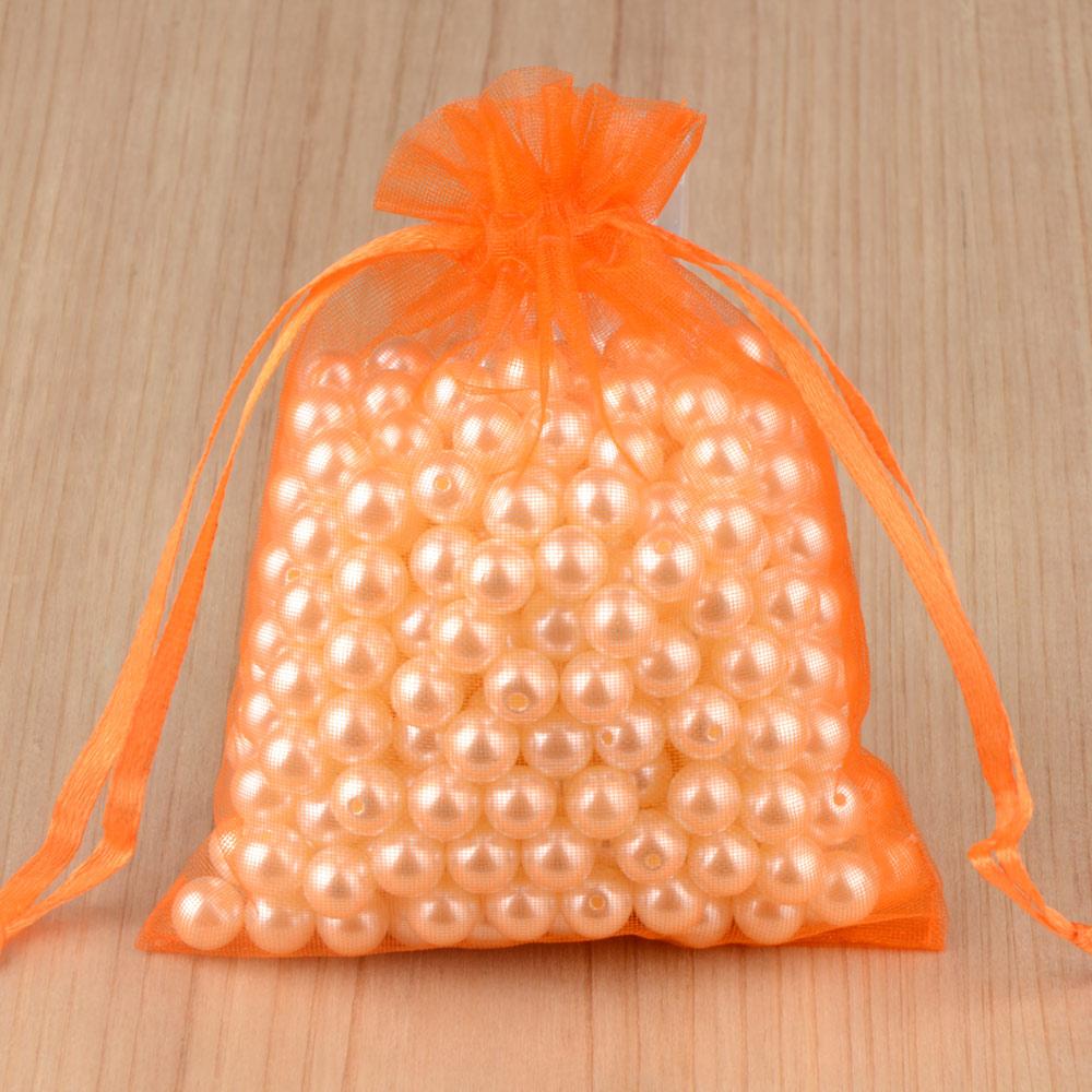 50pcs/lot 7x9cm Drawstring Organza Bags, Good Quality For Candy And Jewelry Packaging