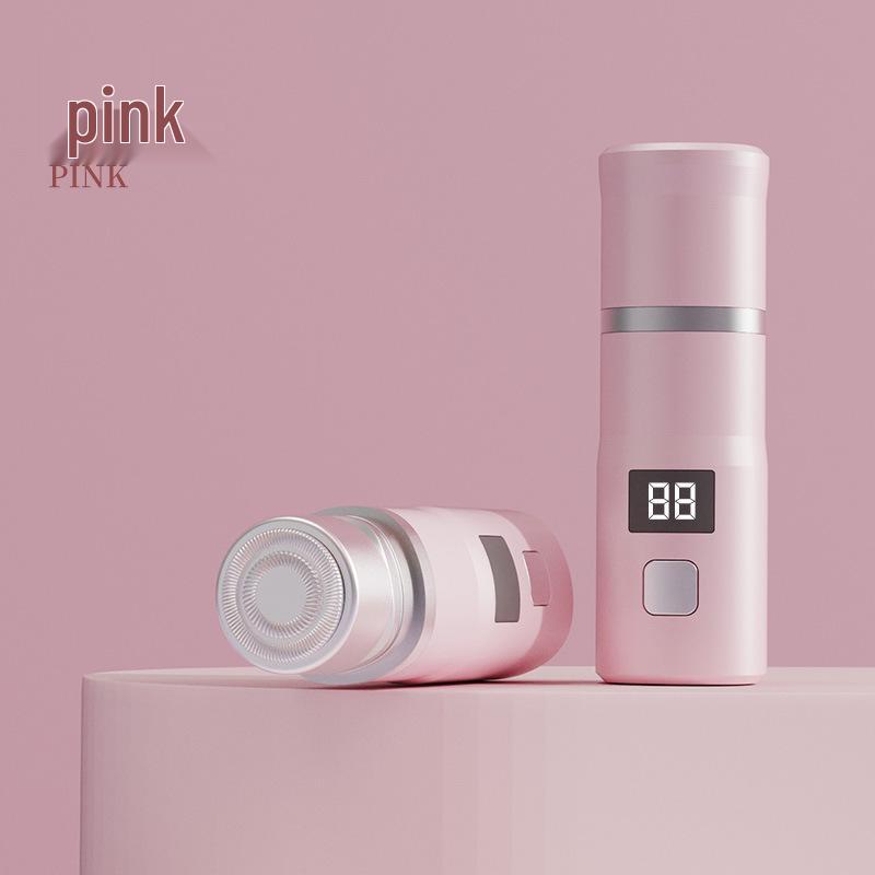 

Компактная женская бритва с USB-зарядкой для лица и бикини - Эпилятор размером с губную помаду розовый