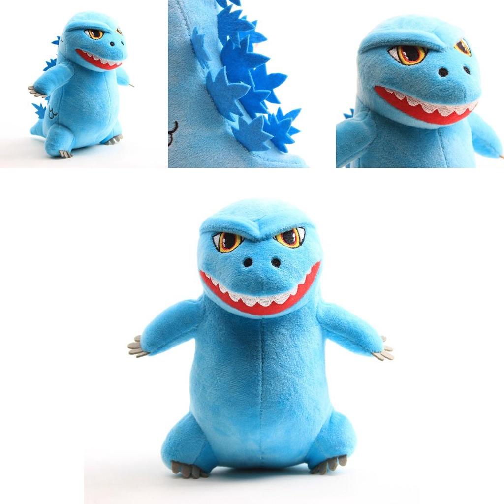 Adorable 20cm Godzilla Monster Plush Toy Blue Soft Stuffed Doll For Kids