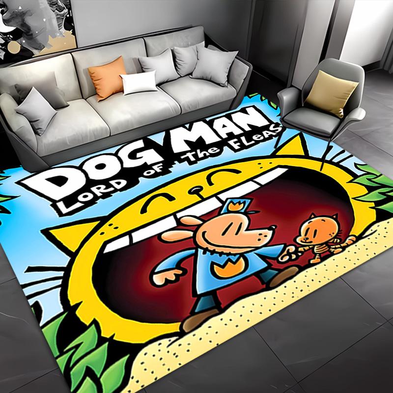 1pc Dog Man Entrance Mat, Non-Slip Mat Area Rug,Room Decor, Outdoor Decor, Kitchen Rug,Doormat - Machine Washable, Easy To Clean