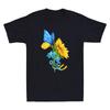 Zonnebloem Oekraïne Vlag Vlinder Shirt Oekraïense Vlag Heren Korte Mouw T-shirt